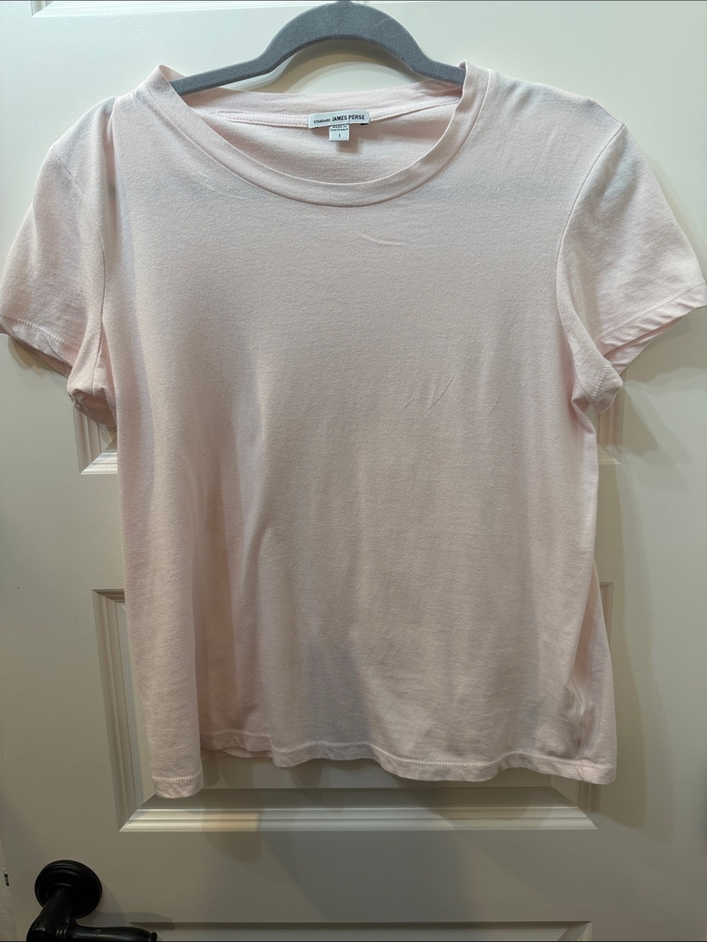 James Perse Pale Pink Short Sleeve Crew Tee